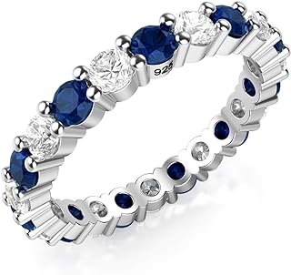Best cz and sapphire wedding band engagement rings