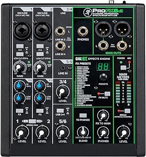 Best fx pro 6 channel mackie mixer